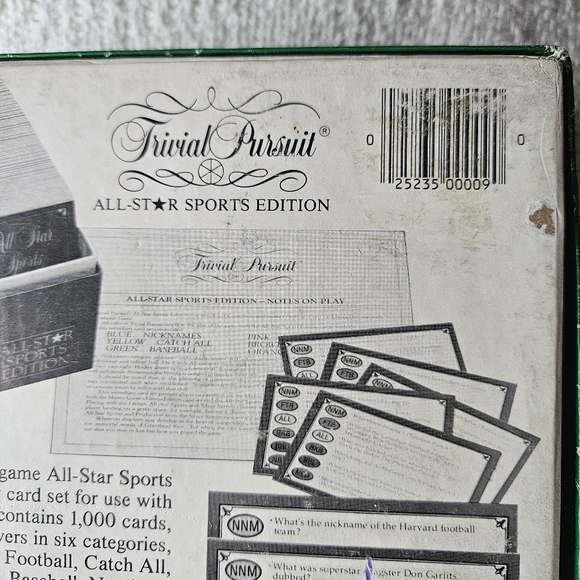 Trivial Pursuit Card‎ Game - All Star Sports Edition Expansion Set VINTAGE - Picture 8 of 16